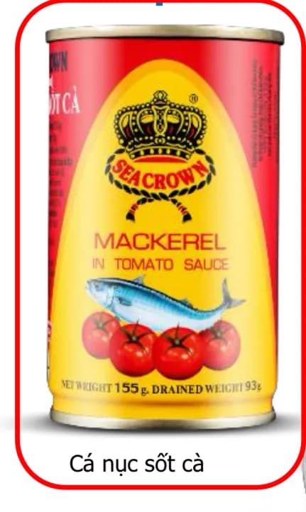 Cá Nục sốt cà Sea Crown 100 x 155gr